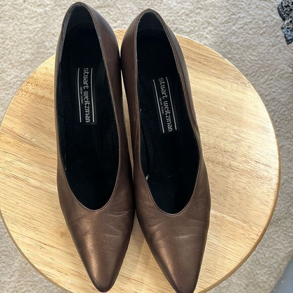 Stewart Weitzman Vintage Bronze Heels size 9.5AAAA- 2.5” heels -great condition! - Picture 8 of 11